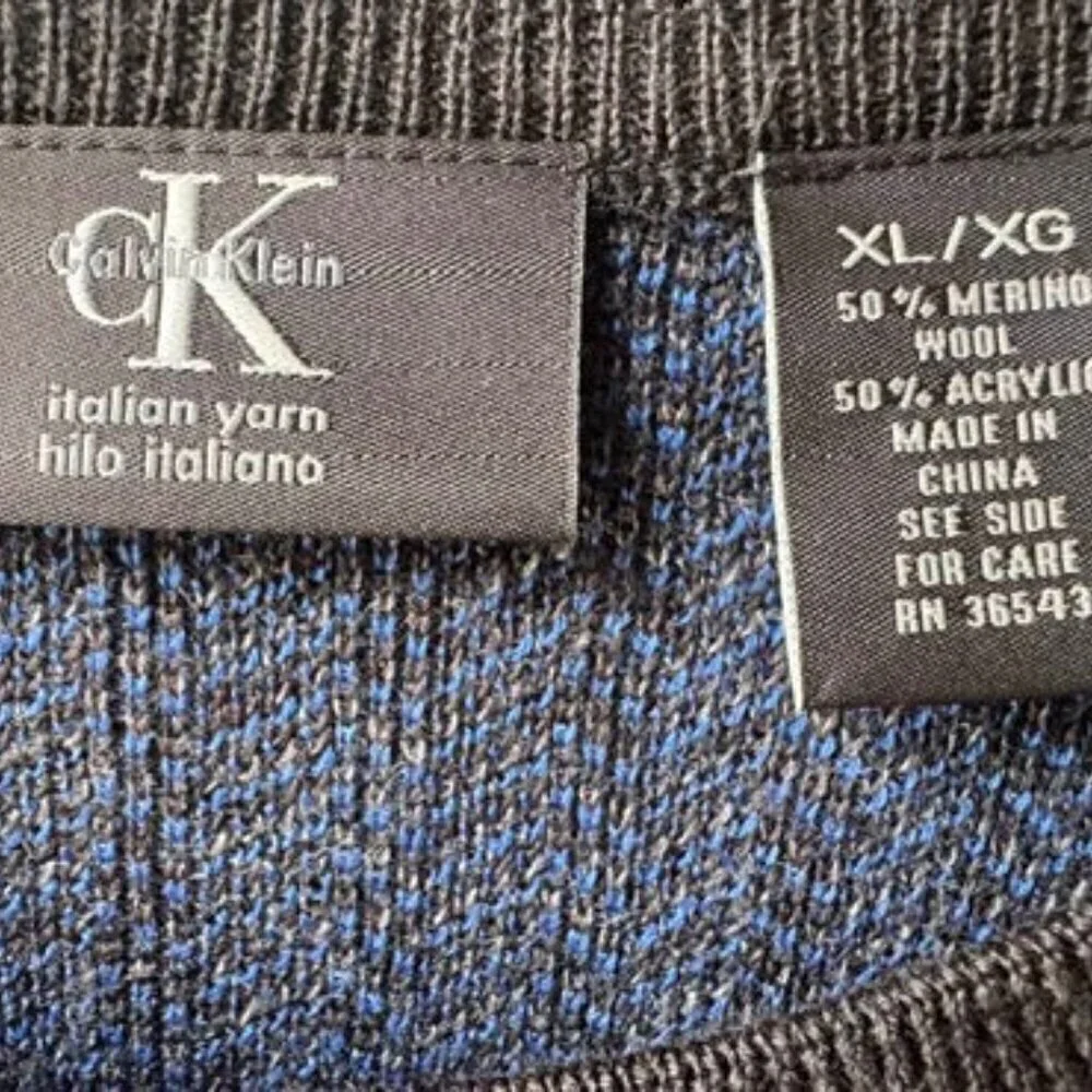 CK BLACK/BLUE SWEATER